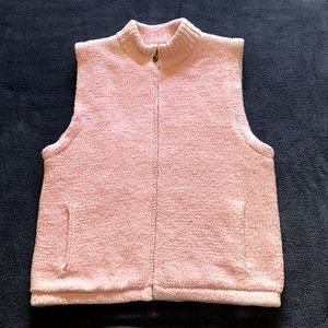 Women’s Pink Cozy Sweater Vest Size Large